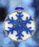 Glass Cover- Ornament Ball Snowflake