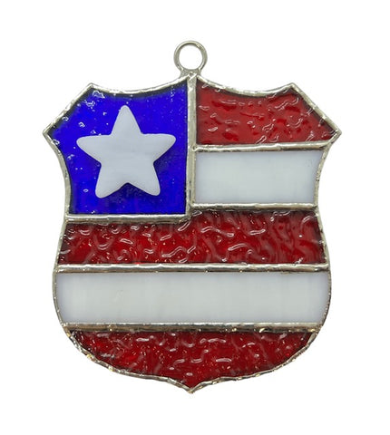 Glass Cover- Police USA Badge