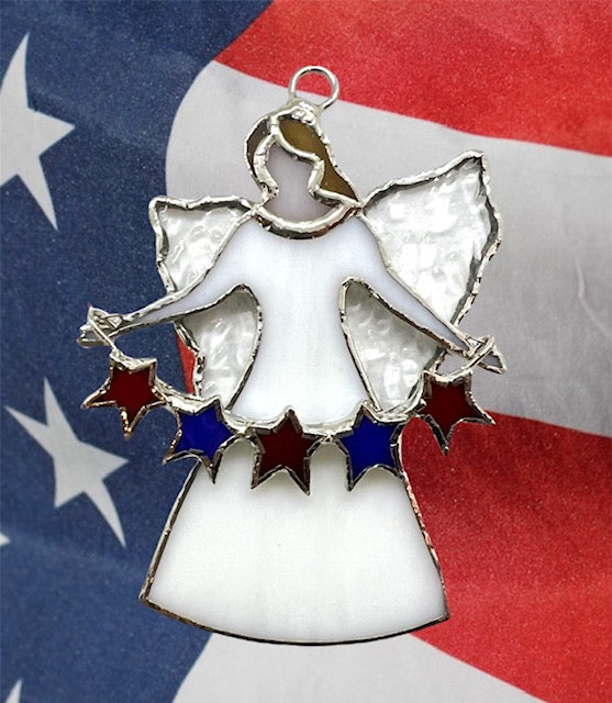 Glass Cover- The Angel Gabriel with Stars