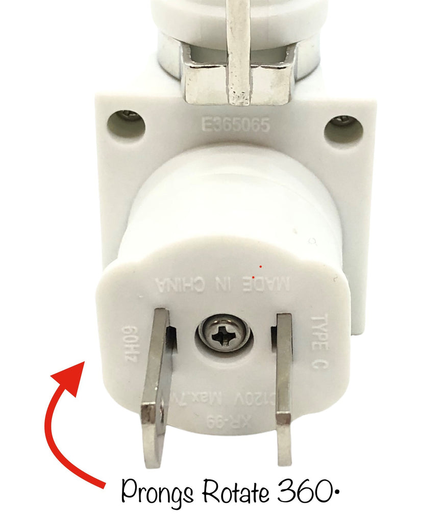 'Nightlight Plug' Rotating Base WHITE