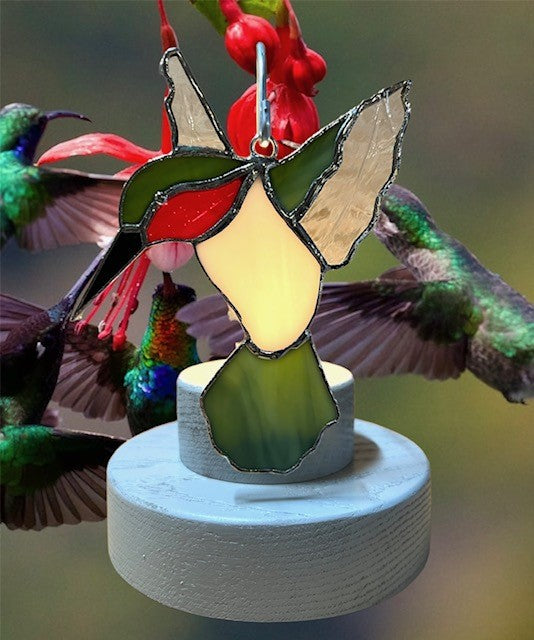Glass Cover- Hummingbird (Ruby Throated)