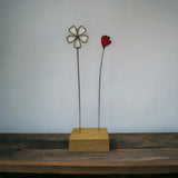 Wooden 2 hole Rectangle Stand / Always in Bloom Wildflowers