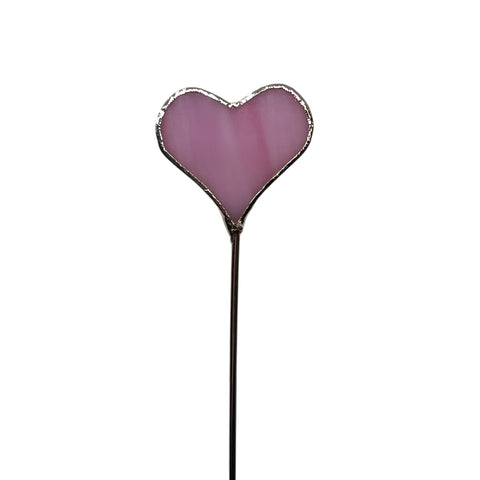 Holiday Mini Plant Stake- HEART (PINK)