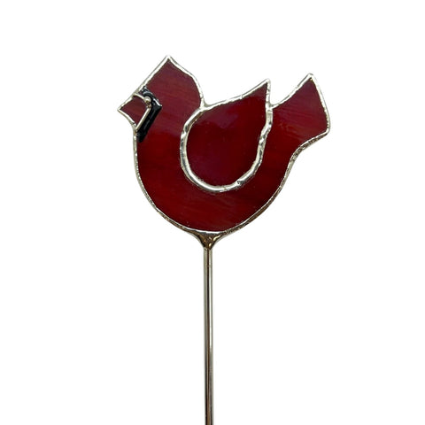 Holiday Mini Plant Stake- Cardinal