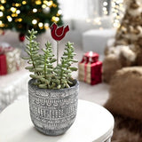 Holiday Mini Plant Stake- Cardinal