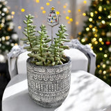 Holiday Mini Plant Stake- Christmas Cat