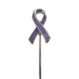 Holiday Mini Plant Stake- Lavender Cancer Ribbon (For All Cancer)