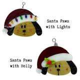 Glass Cover- Christmas Dog "Santa PAWS"