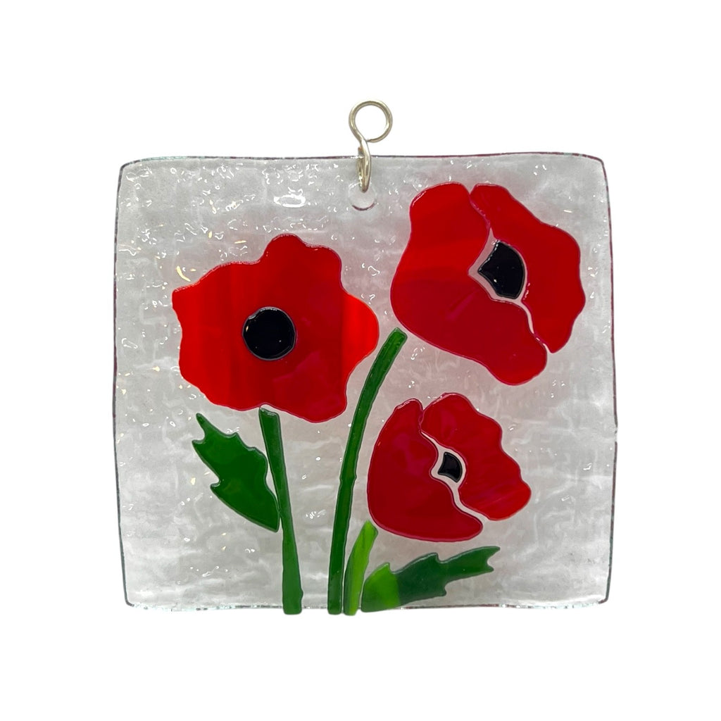 Glass Cover- Poppies
