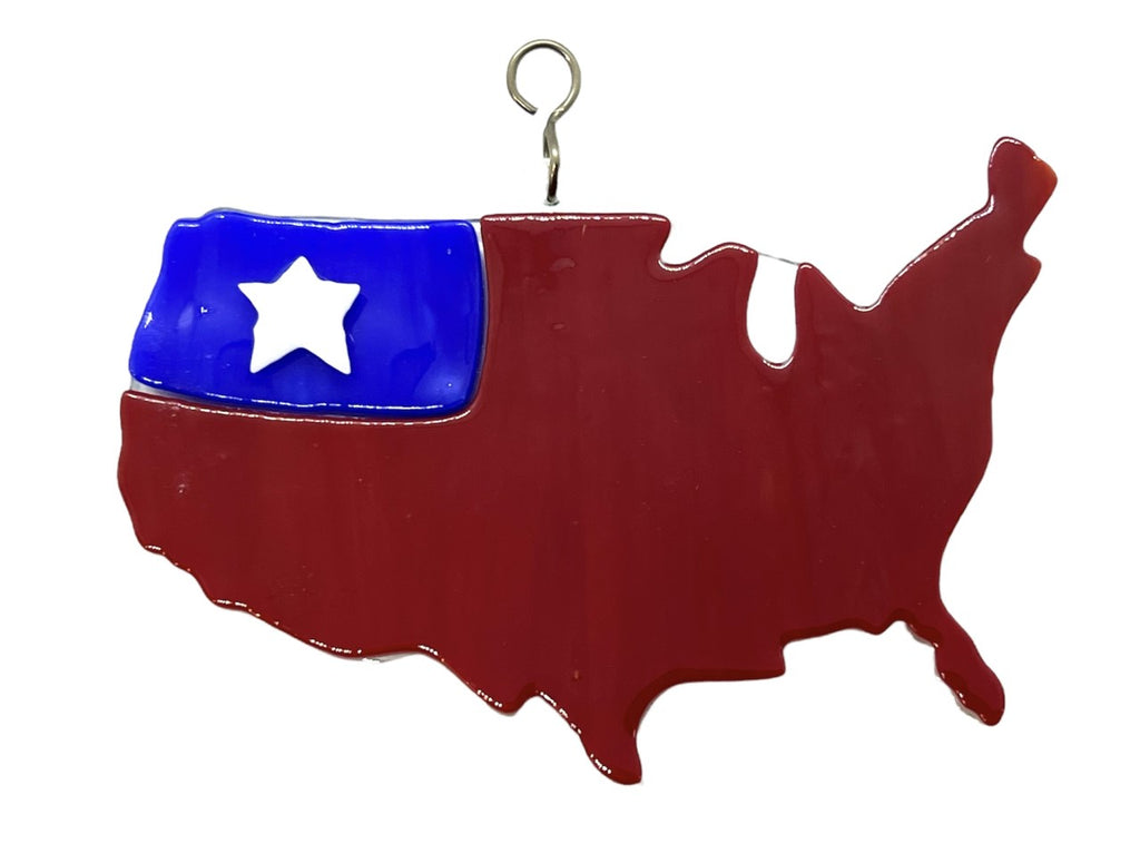 Glass Cover- USA RED