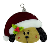 Glass Cover- Christmas Dog "Santa PAWS"