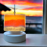 Glass Cover- Beach Wave Sunset