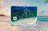 Glass Cover- Beach Wave Rectangle/ Sand dollar