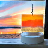 Glass Cover- Beach Wave Sunset