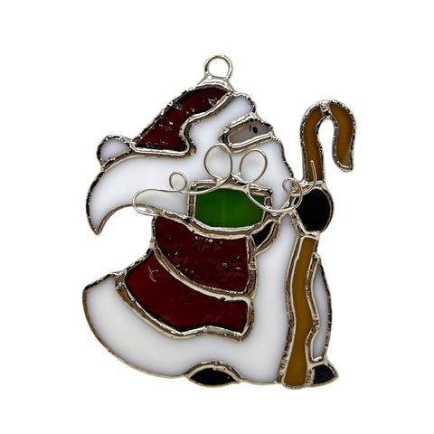 Glass Cover- Vintage Santa