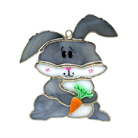 Glass Cover- Easter Rabbit (Divoted Glass/Discounted)