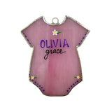 Glass Cover- Baby Girl Onesie