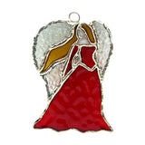 Glass Cover- The Angel of Hope, Christmas Red