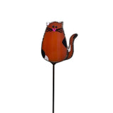 Mini Plant Stake- Cat (Orange/Calico)