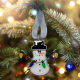 Swittle Snowman- Christmas Snowman (Black Winter Hat)