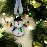 Swittle Snowman- Christmas Snowman (Black Winter Hat)