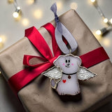 Swittle- Adorable White Puppy / Angel Wing Puppy