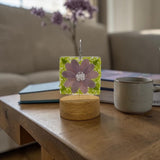 Glass Cover- Fused Flower (Mauve/Lavender) (Coming Soon)