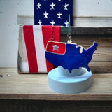 Glass Cover- USA BLUE