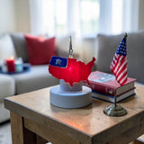Glass Cover- USA RED