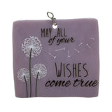 Glass Cover- Dandelion Wishes, Mauve