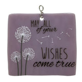 Glass Cover- Dandelion Wishes, Mauve