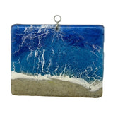 Glass Cover- Beach Wave Rectangle/ Sand dollar