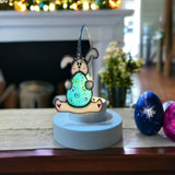 Glass Cover- Easter Bunny and Egg