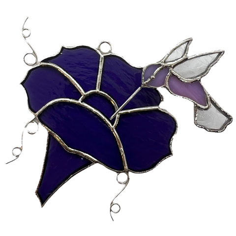 Glass Cover- Morning Glory Flower