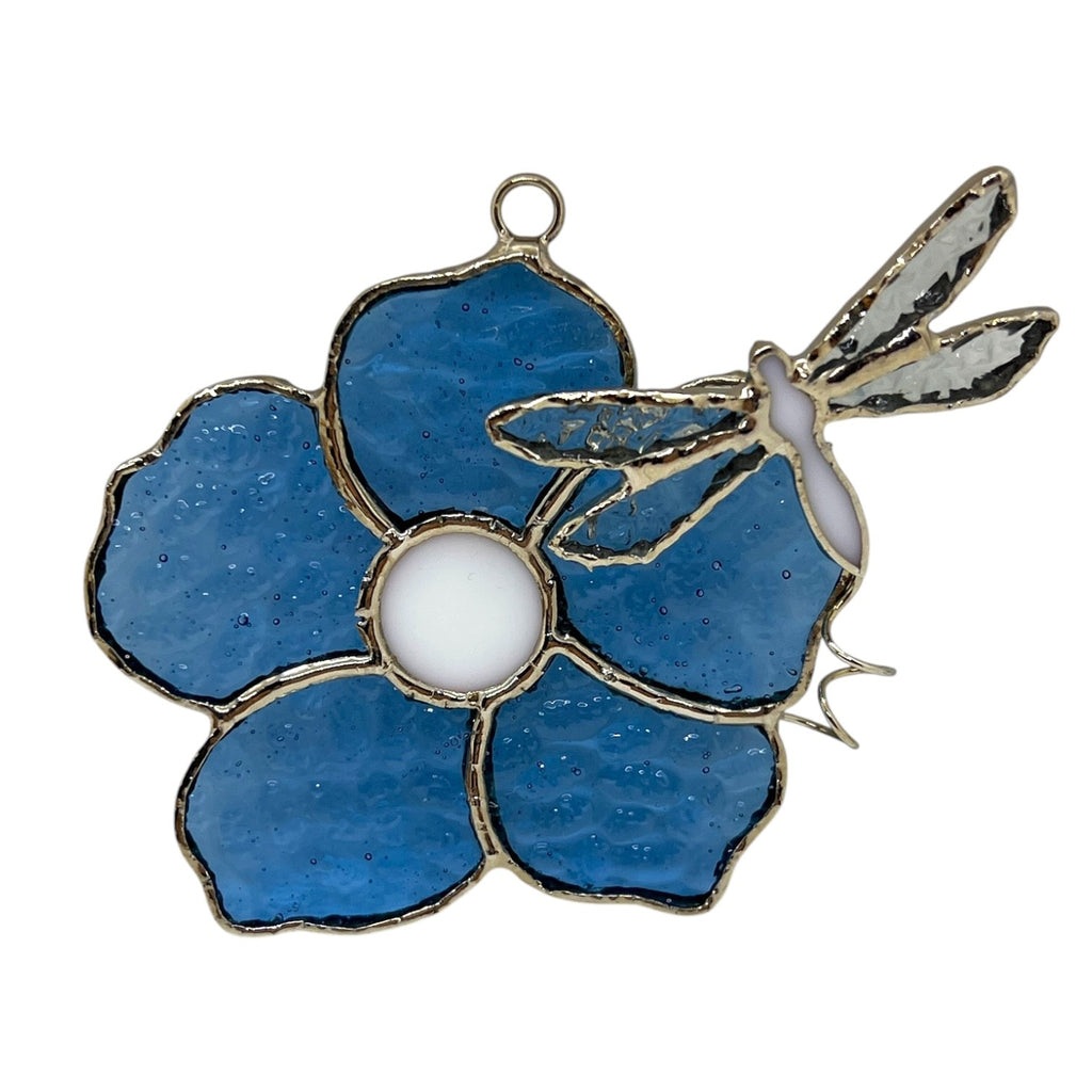 Glass Cover- Flower (Blue) with Dragonfly (coming Soon)