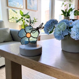 Glass Cover- Flower (Blue) with Dragonfly (coming Soon)