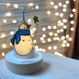 Glass Cover- Starry Night Snowman
