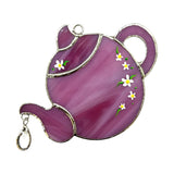 Glass Cover- Teapot with Drop (Pink Glass)