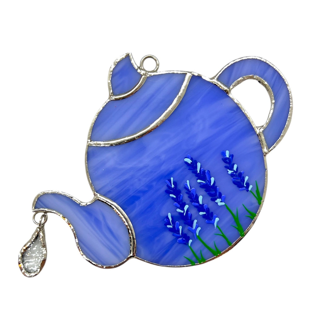 Glass Cover- Teapot with Drop (Light Blue Glass)