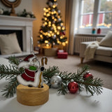 Glass Cover- Vintage Santa