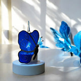 Glass Cover- Butterfly / Blue