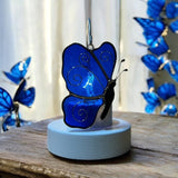 Glass Cover- Butterfly / Blue