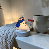 Glass Cover- Melting Snowman