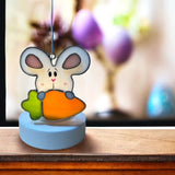 Glass Cover- Bunny and Carrot