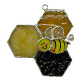 Glass Cover- Bee / Honeycomb