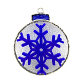 Glass Cover- Ornament Ball Snowflake