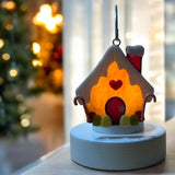 Glass Cover- Gingerbread Candy House