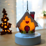 Glass Cover- Gingerbread Candy House