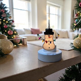 Glass Cover- Christmas Light Snowman (Black Winter Hat) Coming Soon