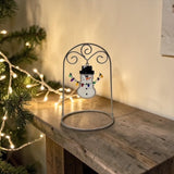 Glass Cover- Christmas Light Snowman (Black Winter Hat) Coming Soon